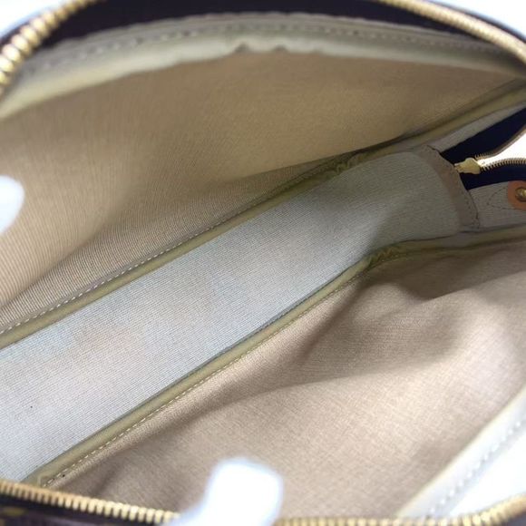 Louis Vuitton Reporter PM Monogram Leather × PVC Brown Shoulder Bag Gold M45254 - Picture 4 of 15